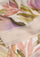 Beige Cashmere Scarf 
Hand-Painted, Frill & Lace